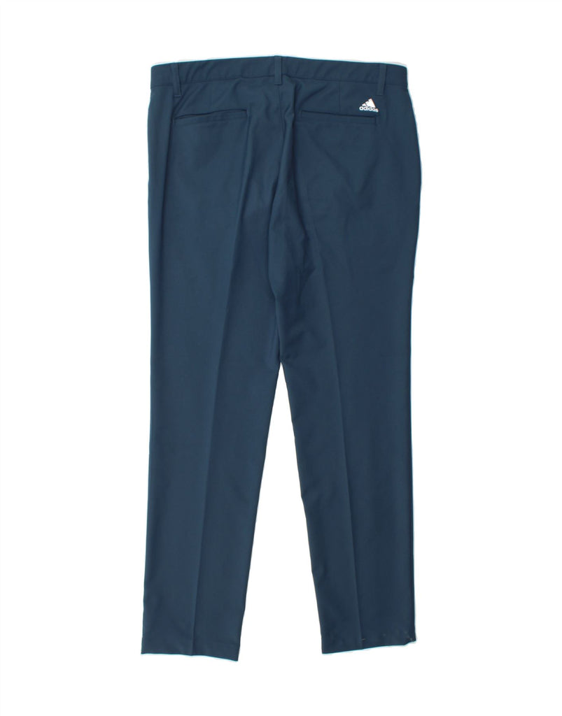 ADIDAS Mens Slim Chino Trousers W34 L32 Blue Polyester Vintage Adidas and Second-Hand Adidas from Messina Hembry 