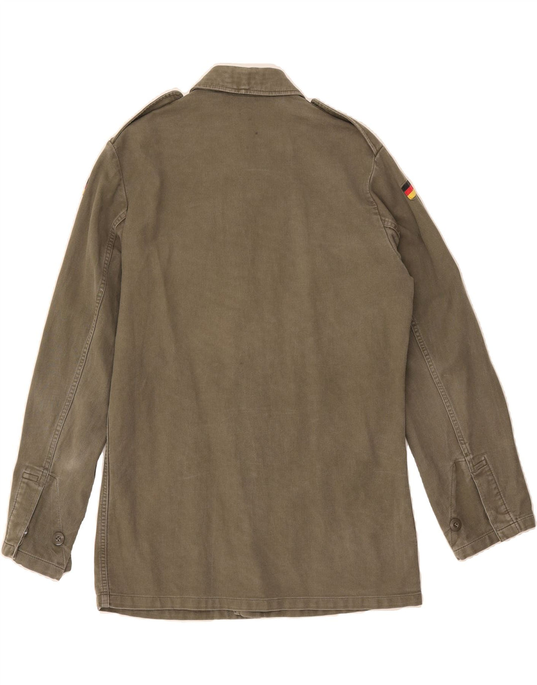 VINTAGE Mens Military Jacket UK 38 Medium Khaki Army Vintage Vintage and Second-Hand Vintage from Messina Hembry 