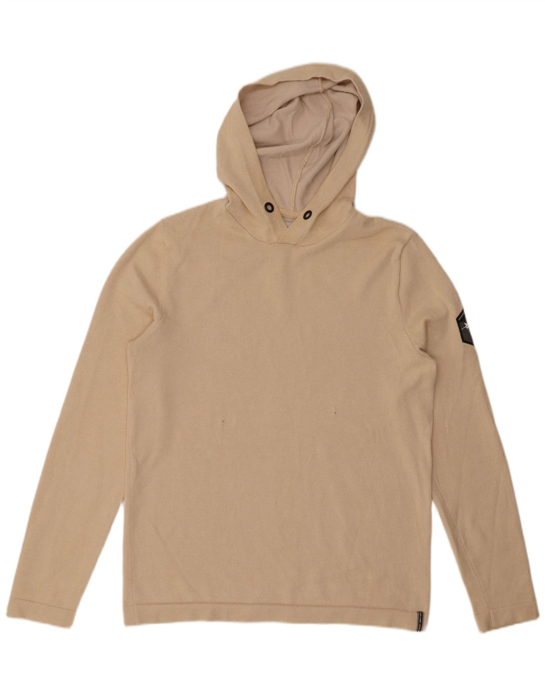 JACK & JONES Mens Hooded Jumper Sweater Medium Beige