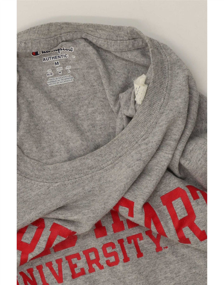 Champion Mens Graphic T-Shirt Top Medium Grey Sports