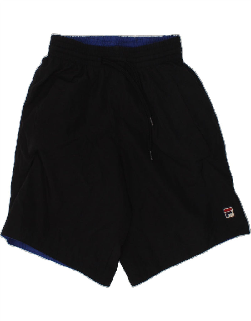 FILA Boys Sport Shorts 4-5 Years XS Black Polyester | Vintage Fila | Thrift | Second-Hand Fila | Used Clothing | Messina Hembry 