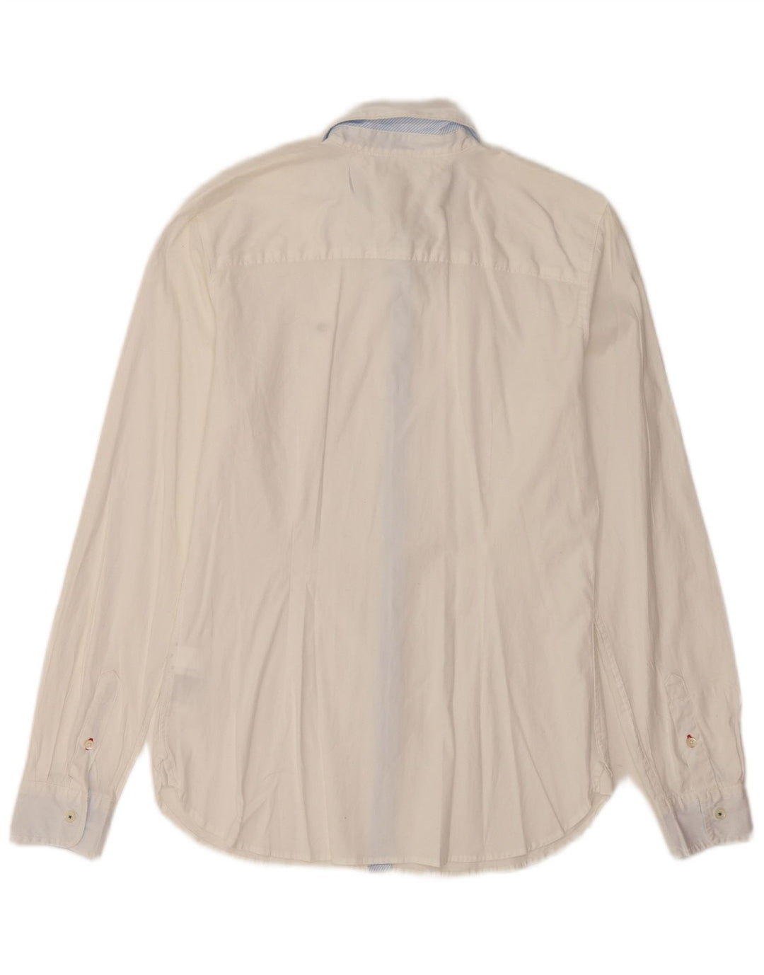 Tommy Hilfiger Womens Fitted Shirt US 8 Medium White Cotton