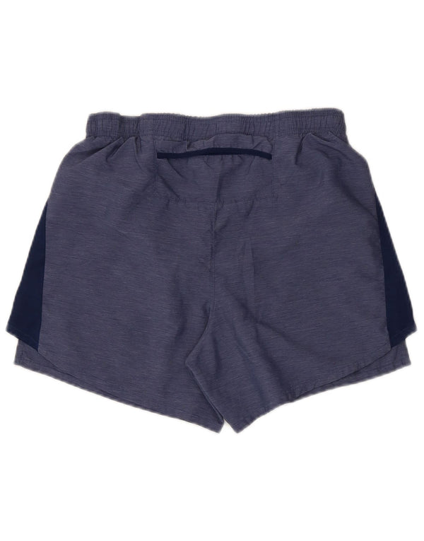 Nike Mens Dri Fit Sport Shorts Small Blue Colourblock Polyester