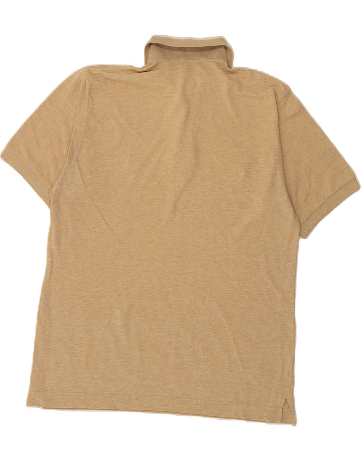 SERGIO TACCHINI Mens Polo Shirt Medium Beige Vintage Sergio Tacchini and Second-Hand Sergio Tacchini from Messina Hembry 