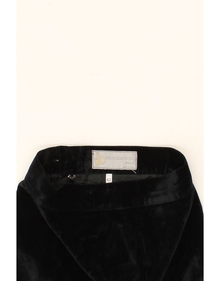 ROCCOBAROCCO Womens Straight Skirt IT 42 Medium W26 Black Vintage Roccobarocco and Second-Hand Roccobarocco from Messina Hembry 