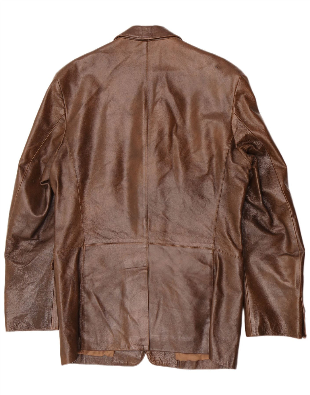 Vintage Mens Leather Jacket UK 36 Small Brown Classic
