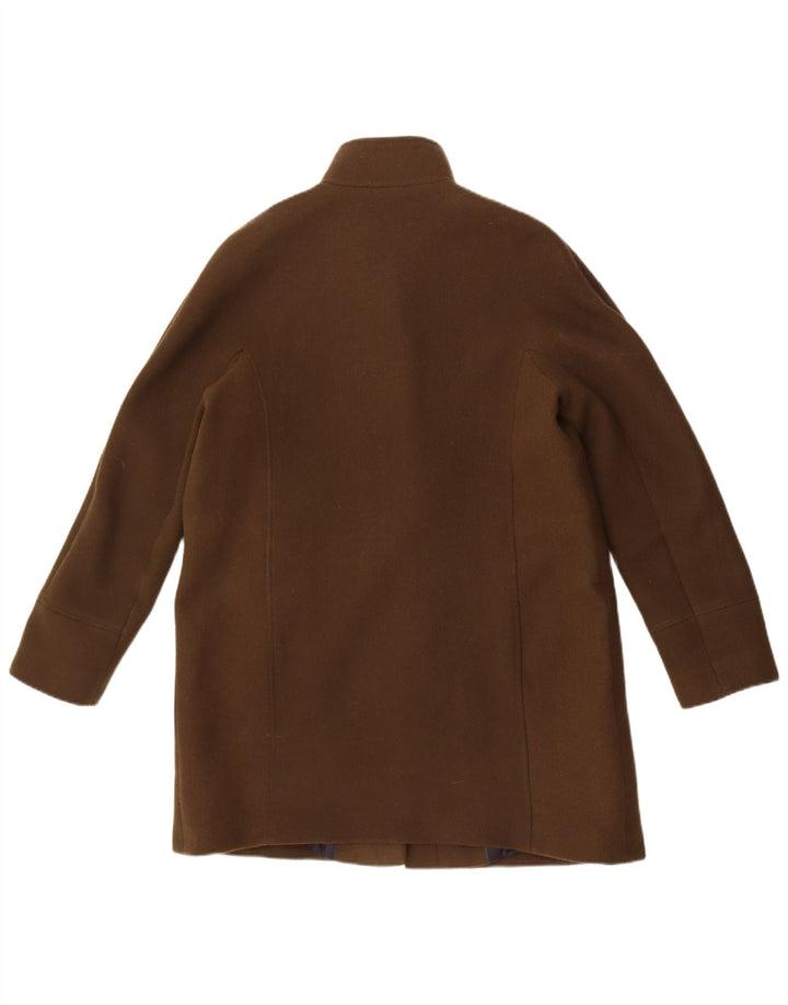 Hobbs Womens Overcoat UK 14 Large Khaki Wool