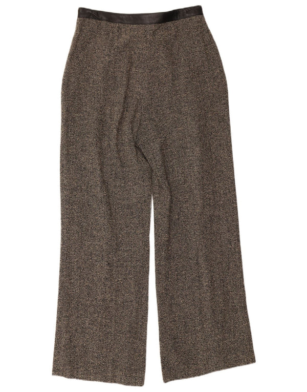Michel Ambers Womens High Waist Casual Trousers UK 12 Medium W28 L29 Grey