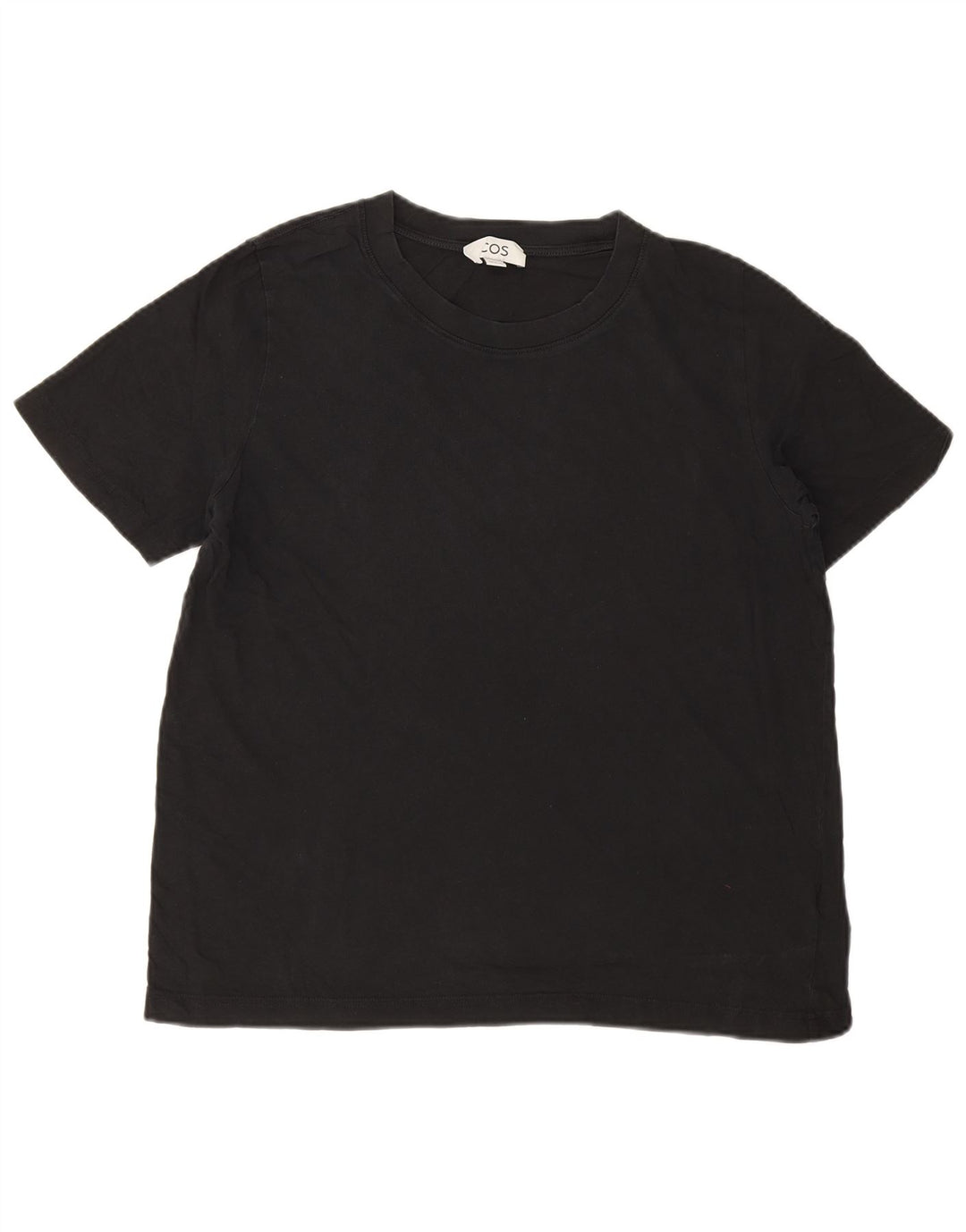 Cos Mens T-Shirt Top Medium Black Cotton