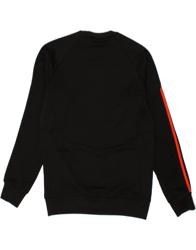 ADIDAS Mens Climawarm Graphic Sweatshirt Jumper Small Black Polyester Vintage Adidas and Second-Hand Adidas from Messina Hembry 