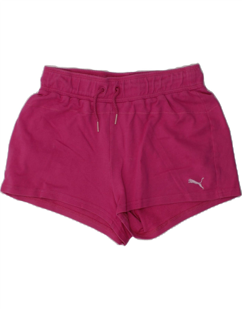 PUMA Girls Sport Shorts 13-14 Years Pink Cotton | Vintage Puma | Thrift | Second-Hand Puma | Used Clothing | Messina Hembry 