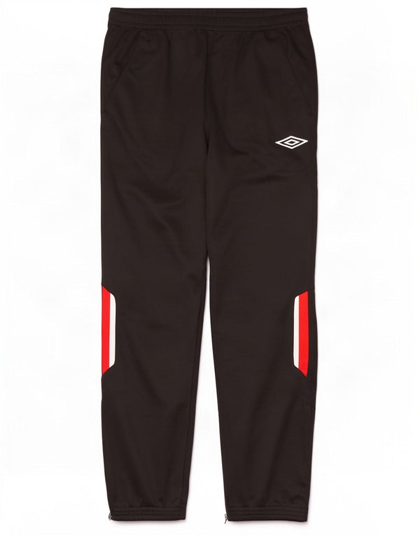 Umbro Mens Tracksuit Trousers Joggers Large Black Colourblock Polyester