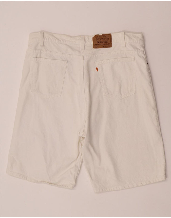 Levi's Mens 550 Denim Shorts W40 XL  White Cotton