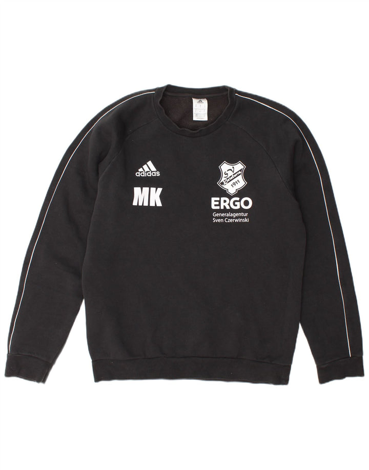 Adidas Mens Graphic Sweatshirt Jumper Medium Black Cotton