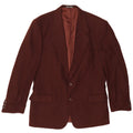 Facis Mens Longline 2 Button Blazer Jacket IT 52  XL Burgundy Virgin Wool