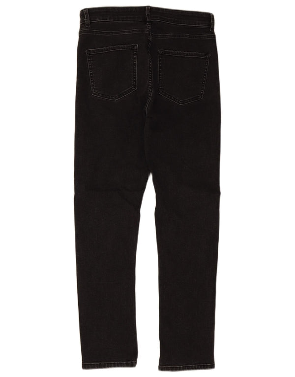 Marks & Spencer Womens Slim Jeans UK 12 Medium W30 L27 Grey Cotton