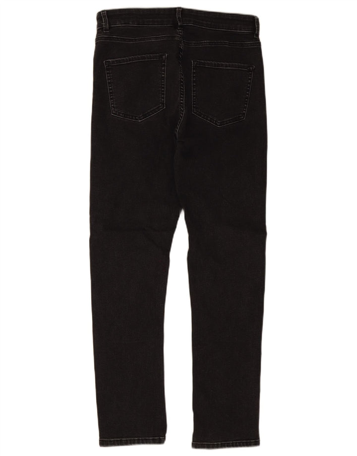 Marks & Spencer Womens Slim Jeans UK 12 Medium W30 L27 Grey Cotton