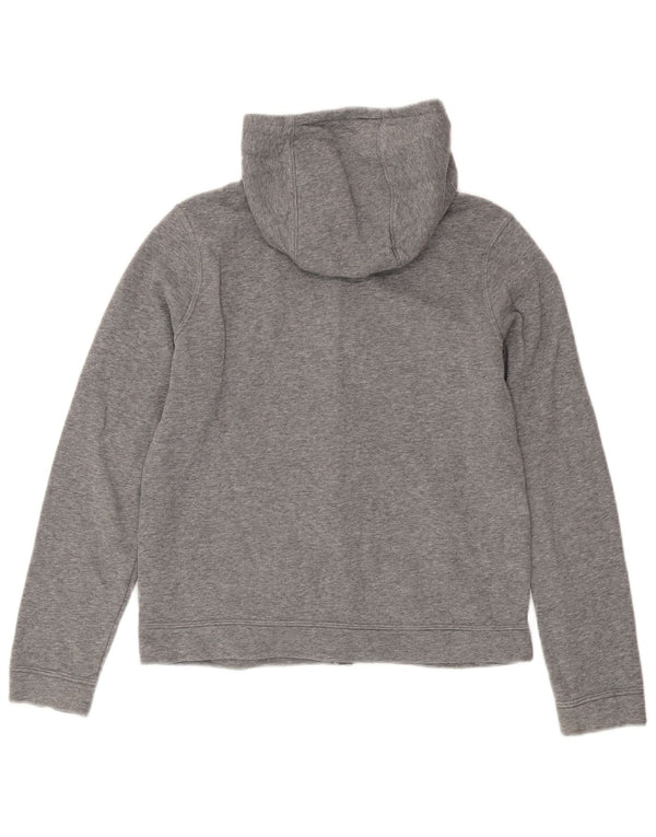 Nike Girls Zip Hoodie Sweater 12-13 Years Large Grey Cotton