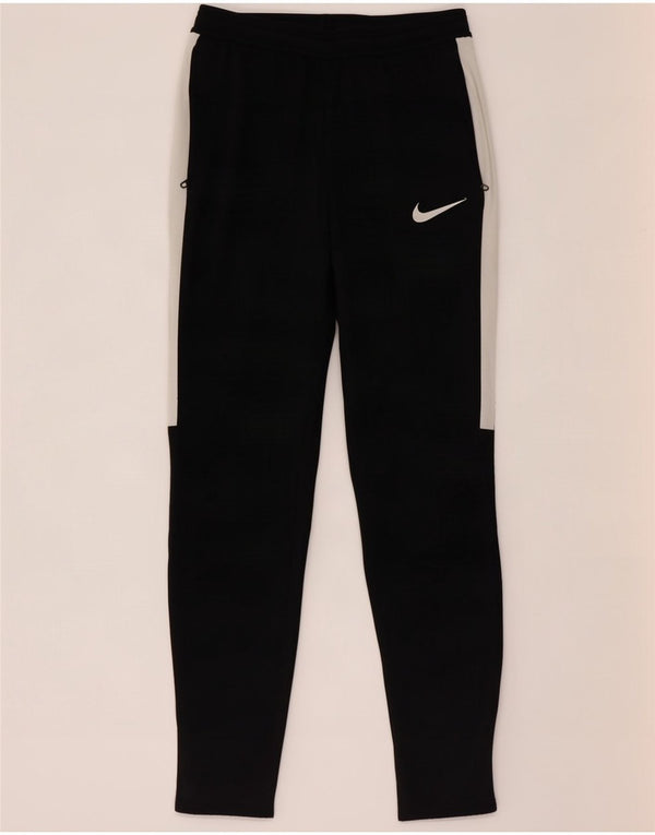 Nike Mens Tracksuit Trousers Medium Black Colourblock Polyester