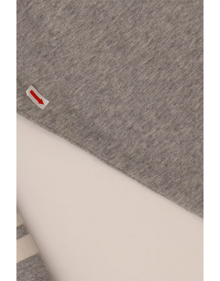 TED BAKER Mens Sweatshirt Jumper Size 4 Large Grey Colourblock Cotton