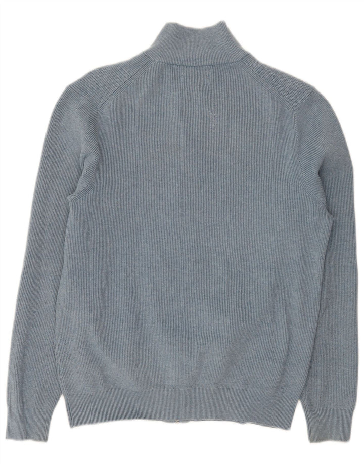 Marks & Spencer Mens Cardigan Sweater Medium Blue Polyester