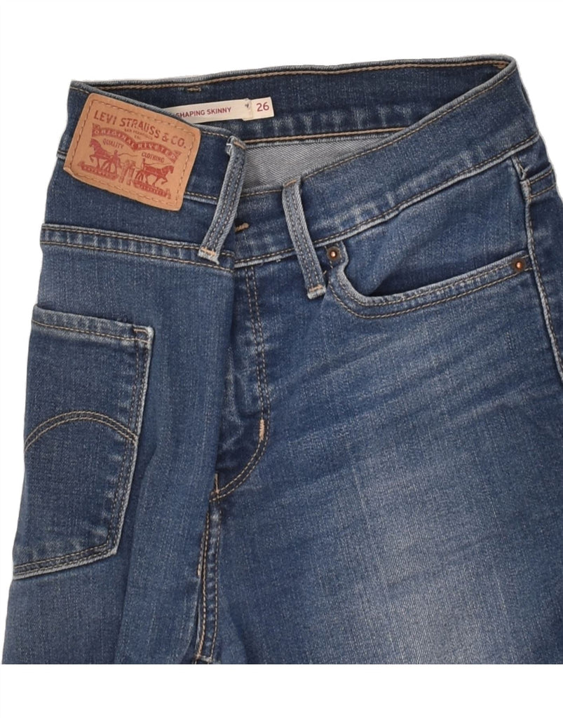 LEVI'S Womens 311 Shaping Skinny Jeans W26 L31 Blue Cotton Vintage Levi's and Second-Hand Levi's from Messina Hembry 