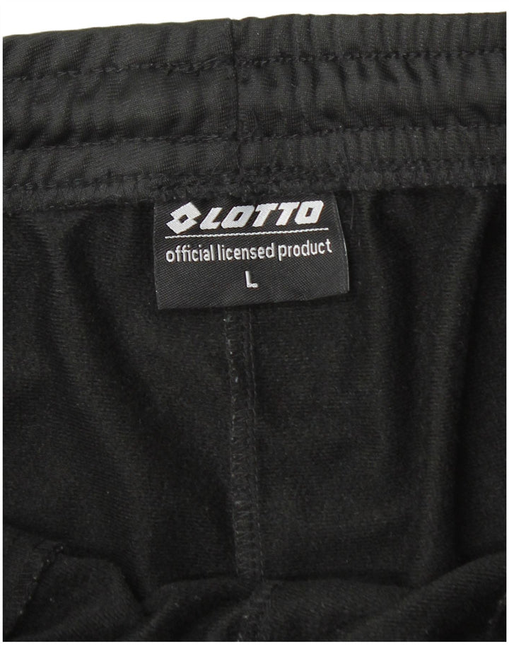LOTTO Womens Tracksuit Trousers UK 14 Large  Black