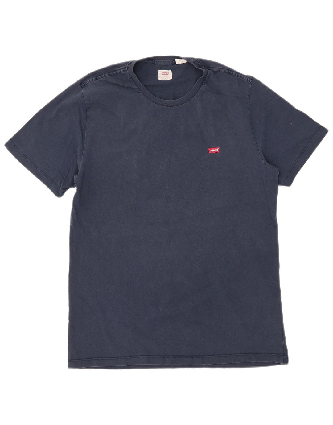 Levi's Mens T-Shirt Top Medium Navy Blue Cotton
