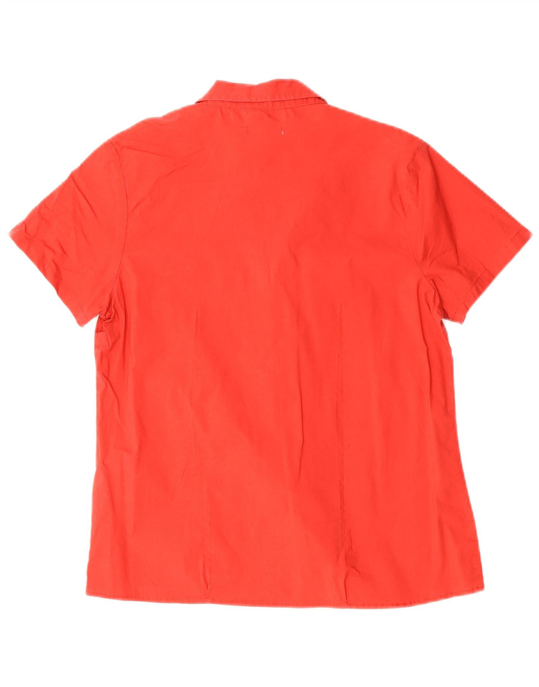 Dack's Womens Short Sleeve Shirt UK 18 XL Red Cotton