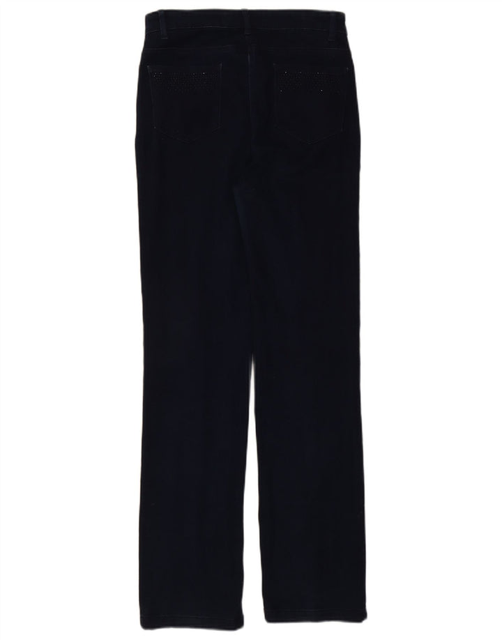 Marks & Spencer Womens Straight Jeans UK 10 Small W27 L30 Navy Blue