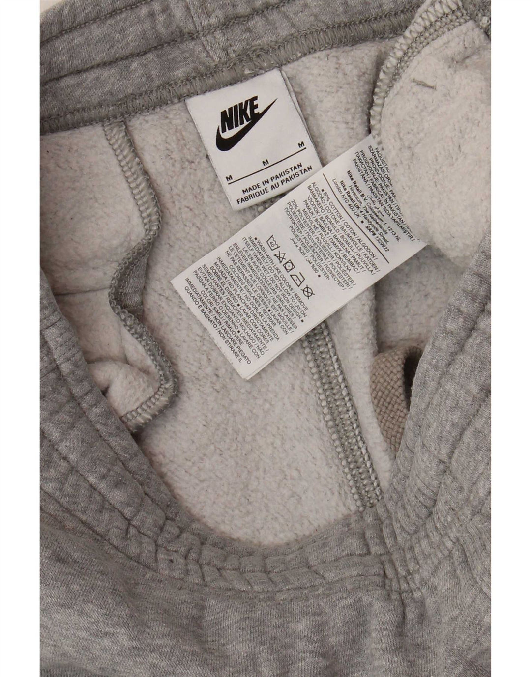Nike Mens Tracksuit Trousers Joggers Medium Grey Cotton