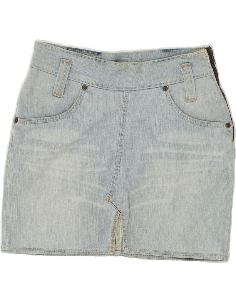 LEE Womens Denim Skirt Small W26 Blue Cotton | Vintage Lee | Thrift | Second-Hand Lee | Used Clothing | Messina Hembry 