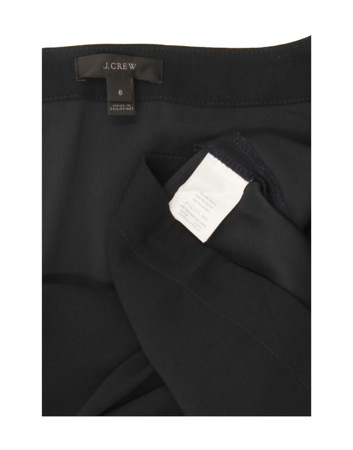 J. CREW Womens Long Sleeve Blouse Top US 6 Medium Black Polyester Vintage J. Crew and Second-Hand J. Crew from Messina Hembry 