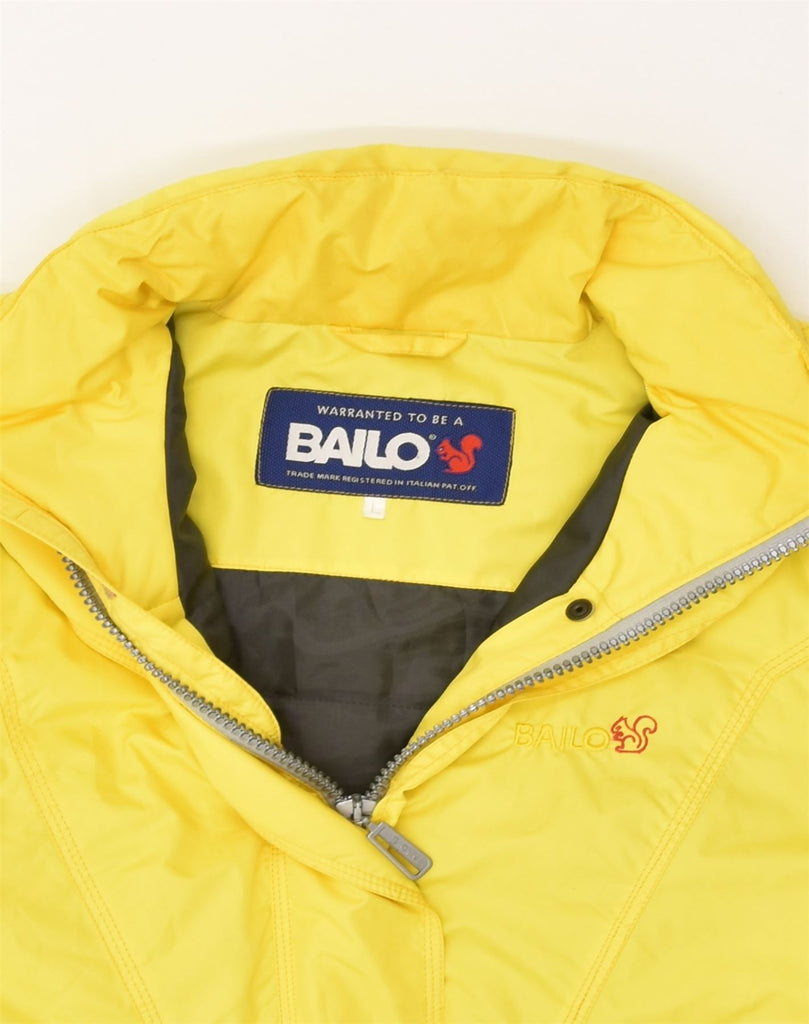 BAILO Womens Windbreaker Jacket UIK 16 Large Yellow Polyester | Vintage Bailo | Thrift | Second-Hand Bailo | Used Clothing | Messina Hembry 