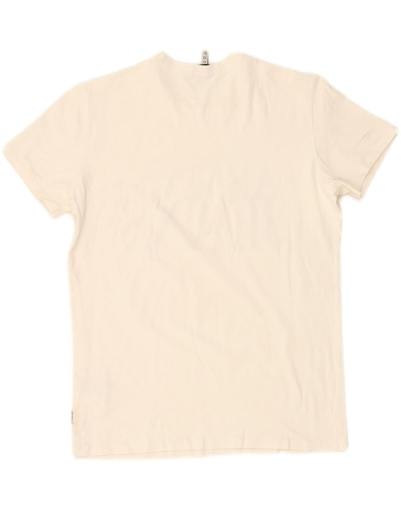 ARMANI JEANS Mens Graphic T-Shirt Top EU 44 XS White Cotton Vintage Armani Jeans and Second-Hand Armani Jeans from Messina Hembry 