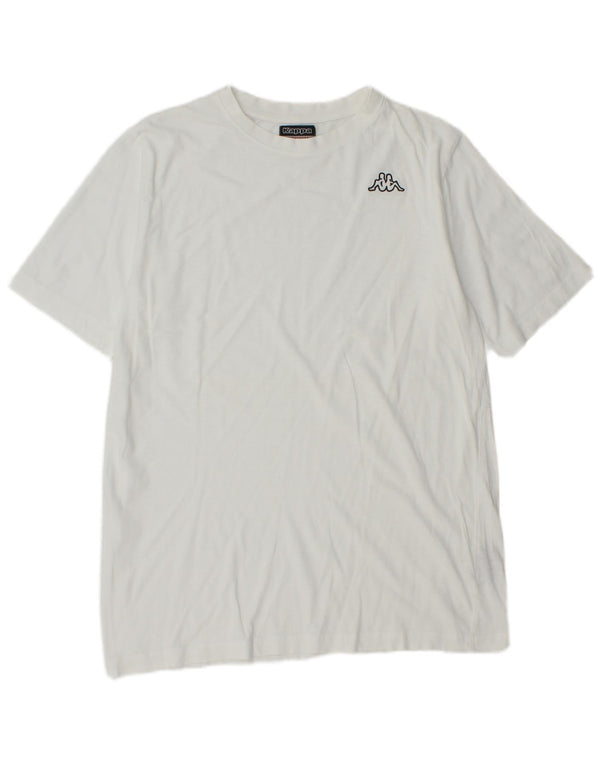 Kappa Mens T-Shirt Top Medium White Cotton