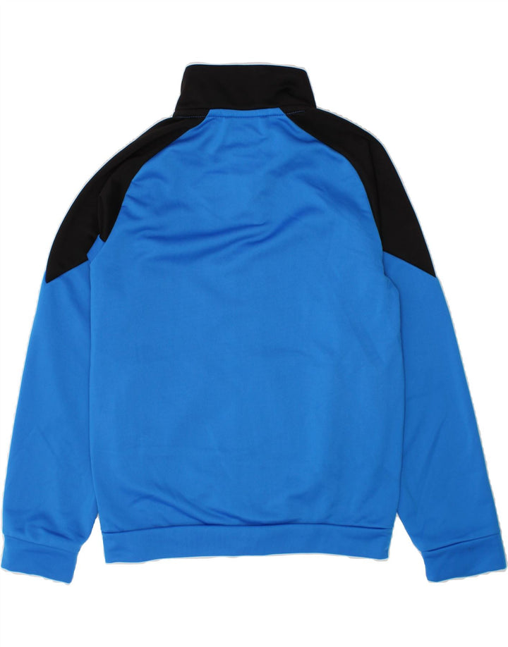 PUMA Boys Graphic Tracksuit Top Jacket 7-8 Years Small  Blue Colourblock Vintage Puma and Second-Hand Puma from Messina Hembry 