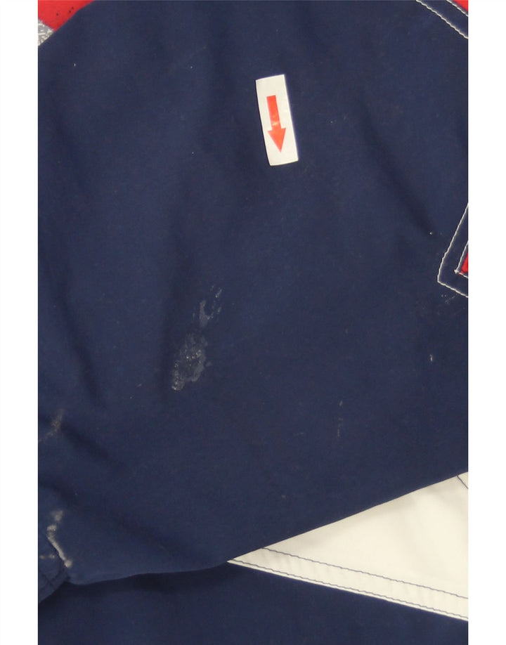 Lotto Mens Graphic Tracksuit Top Jacket Large Navy Blue Colourblock