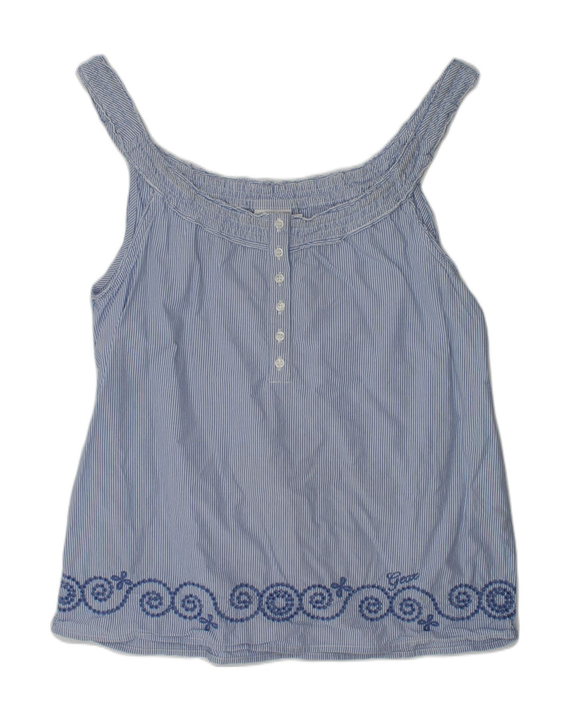 GEOX Girls Cami Top 9-10 Years Blue Striped Cotton | Vintage Geox | Thrift | Second-Hand Geox | Used Clothing | Messina Hembry 