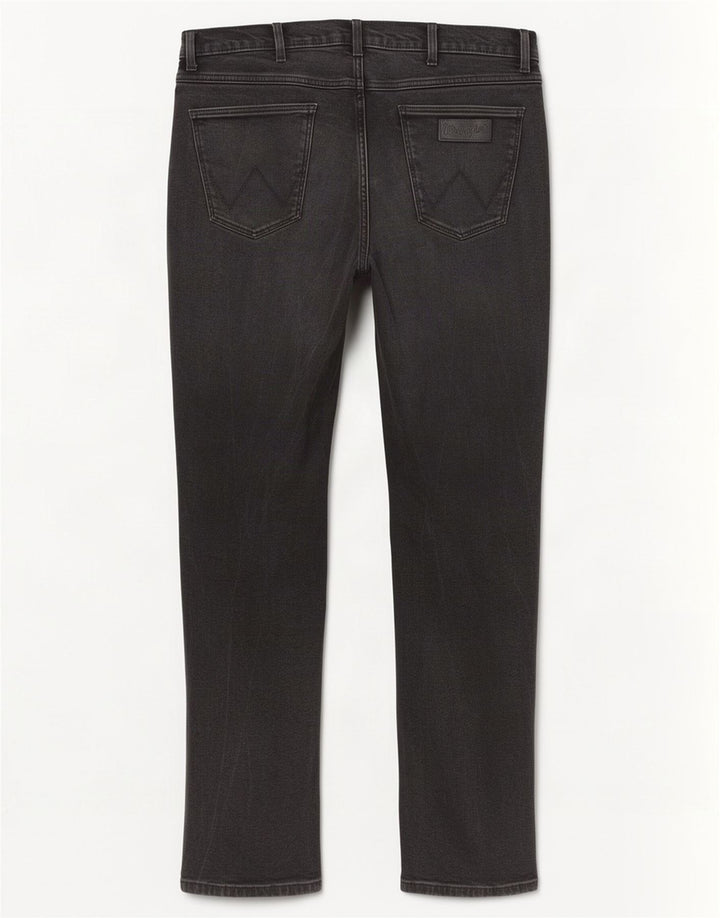 Wrangler Mens Straight Jeans W36 L36 Black Cotton