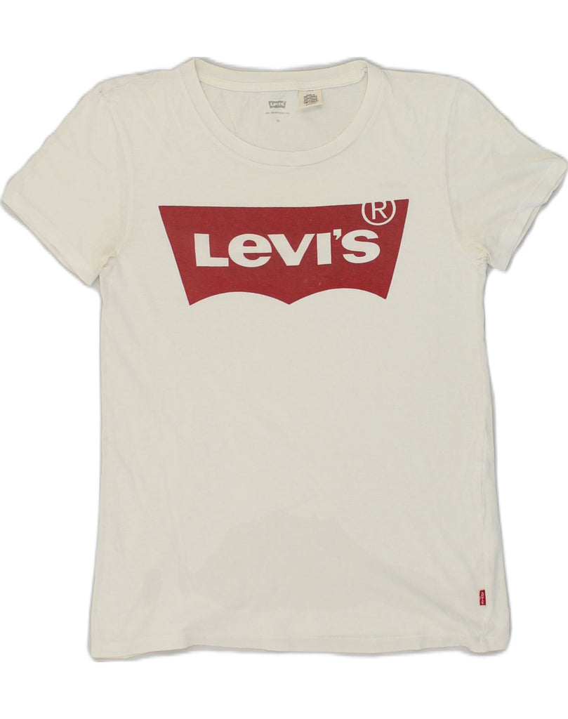 LEVI'S Mens Graphic T-Shirt Top XS White Cotton | Vintage Levi's | Thrift | Second-Hand Levi's | Used Clothing | Messina Hembry 