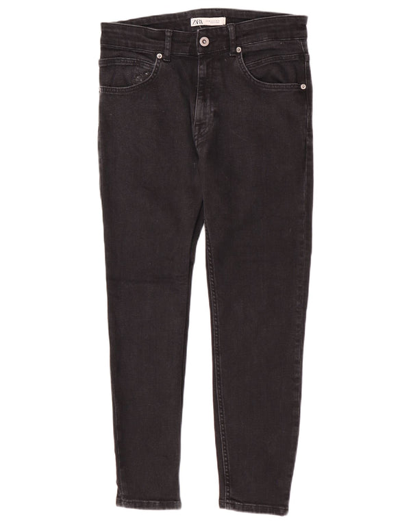 Zara Mens Skinny Jeans EU 40 Medium W31 L26 Black Cotton