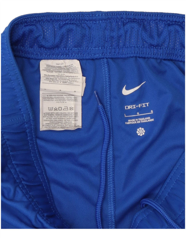 Nike Mens Dri Fit Sport Shorts Large Blue Polyester