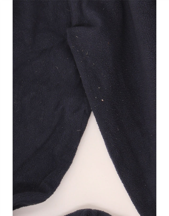 Mountain Warehouse Mens Zip Neck Fleece Jumper Large Navy Blue Polyester