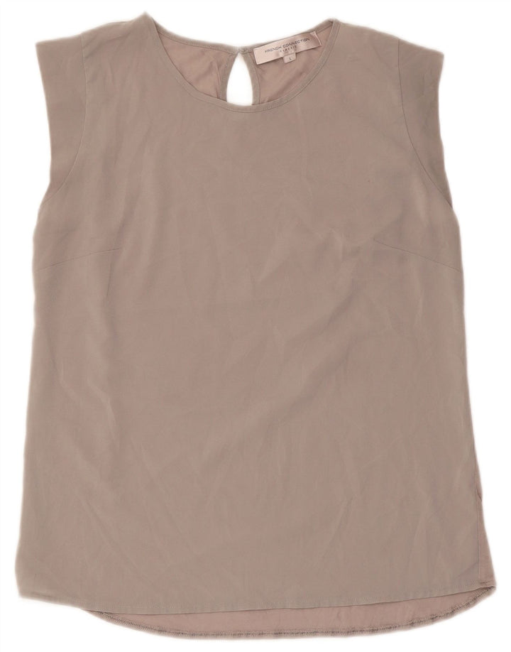 French Connection Womens Sleeveless Blouse Top UK 14 Large Grey