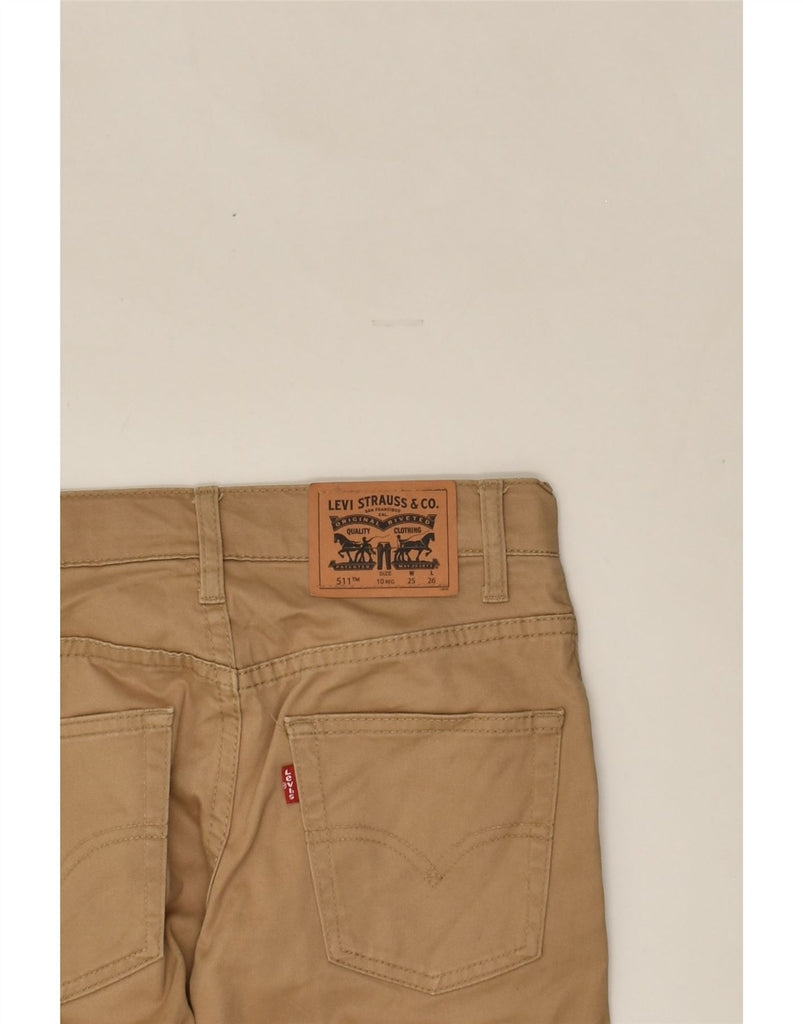 LEVI'S Boys 511 Slim Casual Trousers 9-10 Years W25 L26 Beige Cotton | Vintage Levi's | Thrift | Second-Hand Levi's | Used Clothing | Messina Hembry 