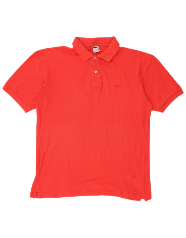 FILA Mens Polo Shirt IT 52 Large Red