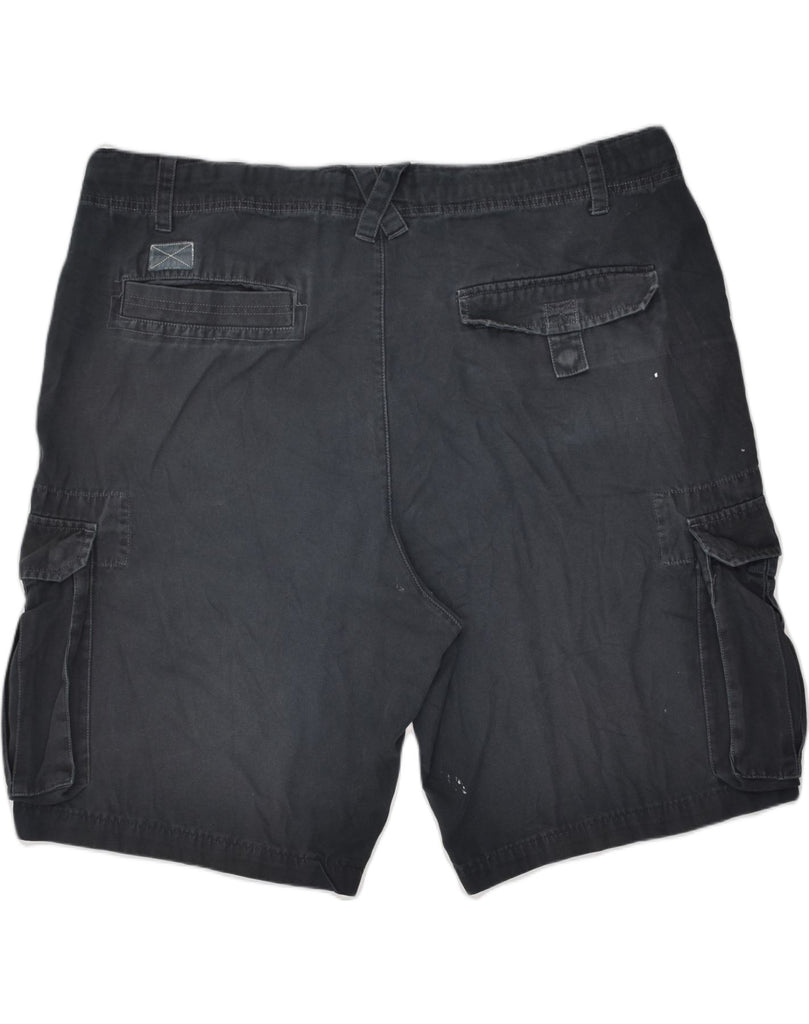 PUMA Mens Cargo Shorts 2XL W46 Black | Vintage Puma | Thrift | Second-Hand Puma | Used Clothing | Messina Hembry 