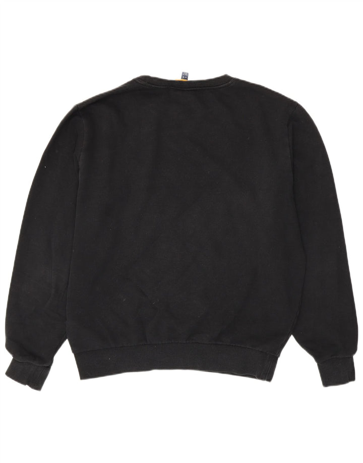 Ellesse Womens Oversized Sweatshirt Jumper UK 14 Large Black Cotton