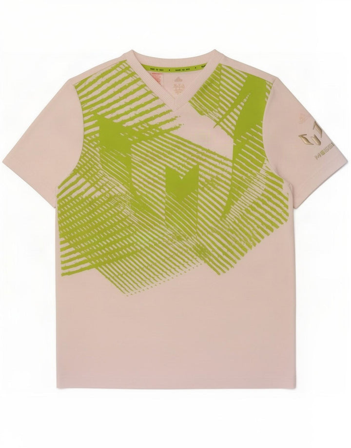 Adidas Boys Climalite Graphic T-Shirt Top 13-14 Years White Polyester